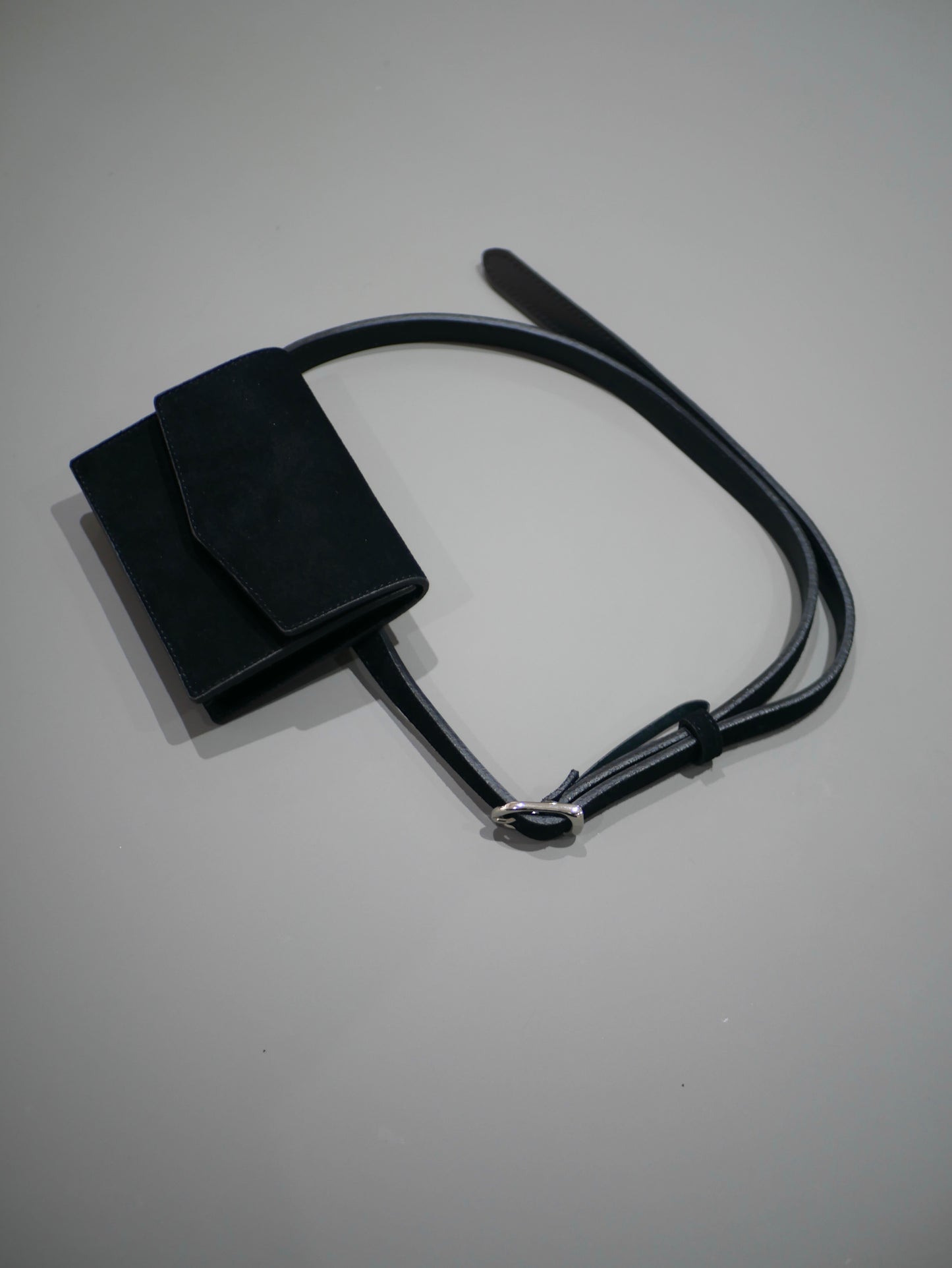 〔rich〕Two-way leather pouch belt