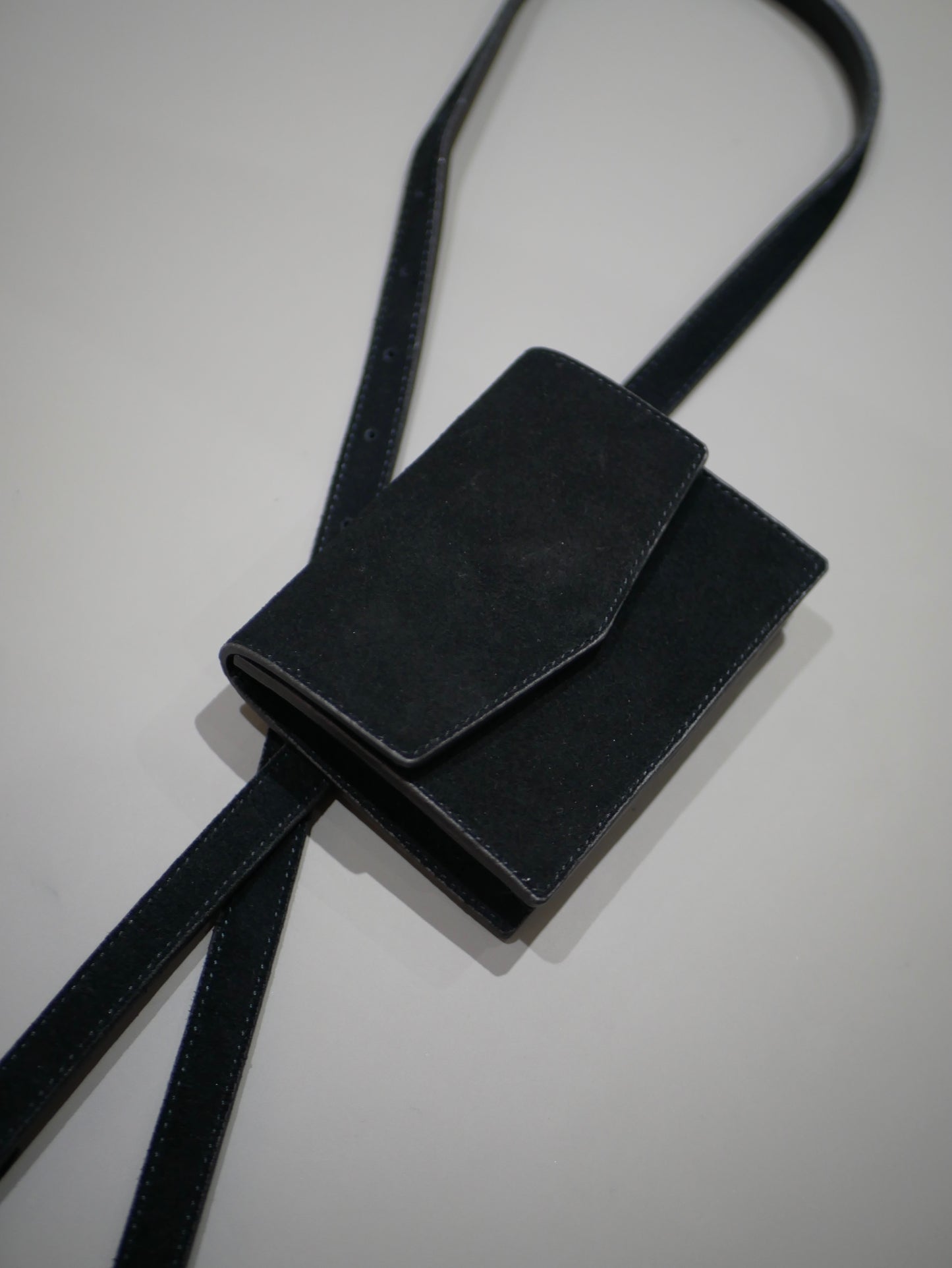 〔rich〕Two-way leather pouch belt