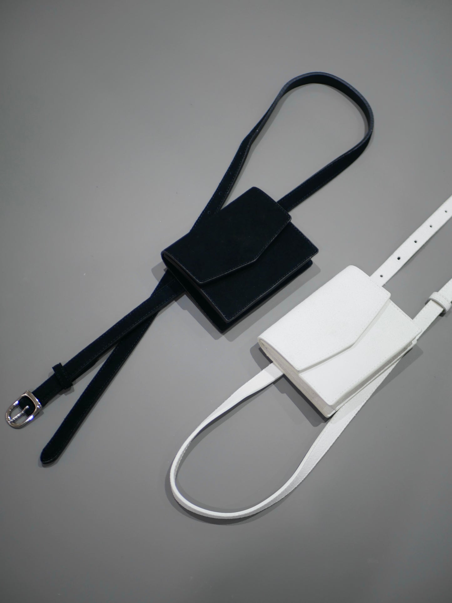 〔rich〕Two-way leather pouch belt