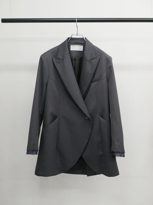 1.〔内金50%支払い〕Tomboy lapel jacket〔plain〕【受注生産】