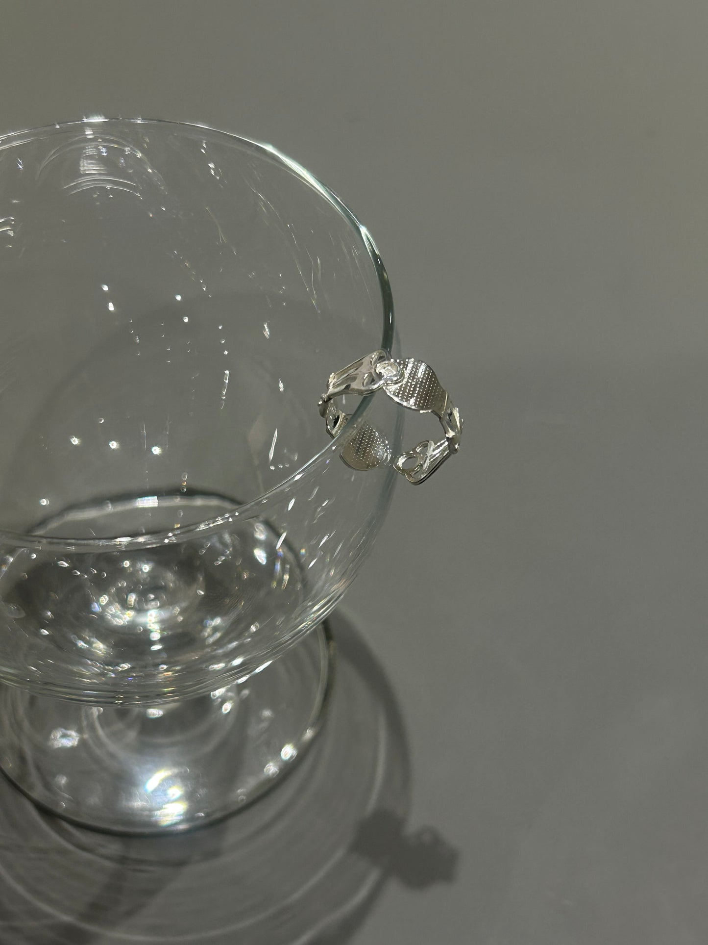 〔small article〕 Silver ear flat ring