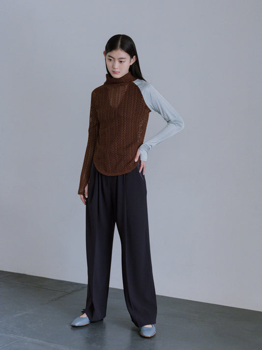 ◼︎Mesh two tone tops〔rich〕