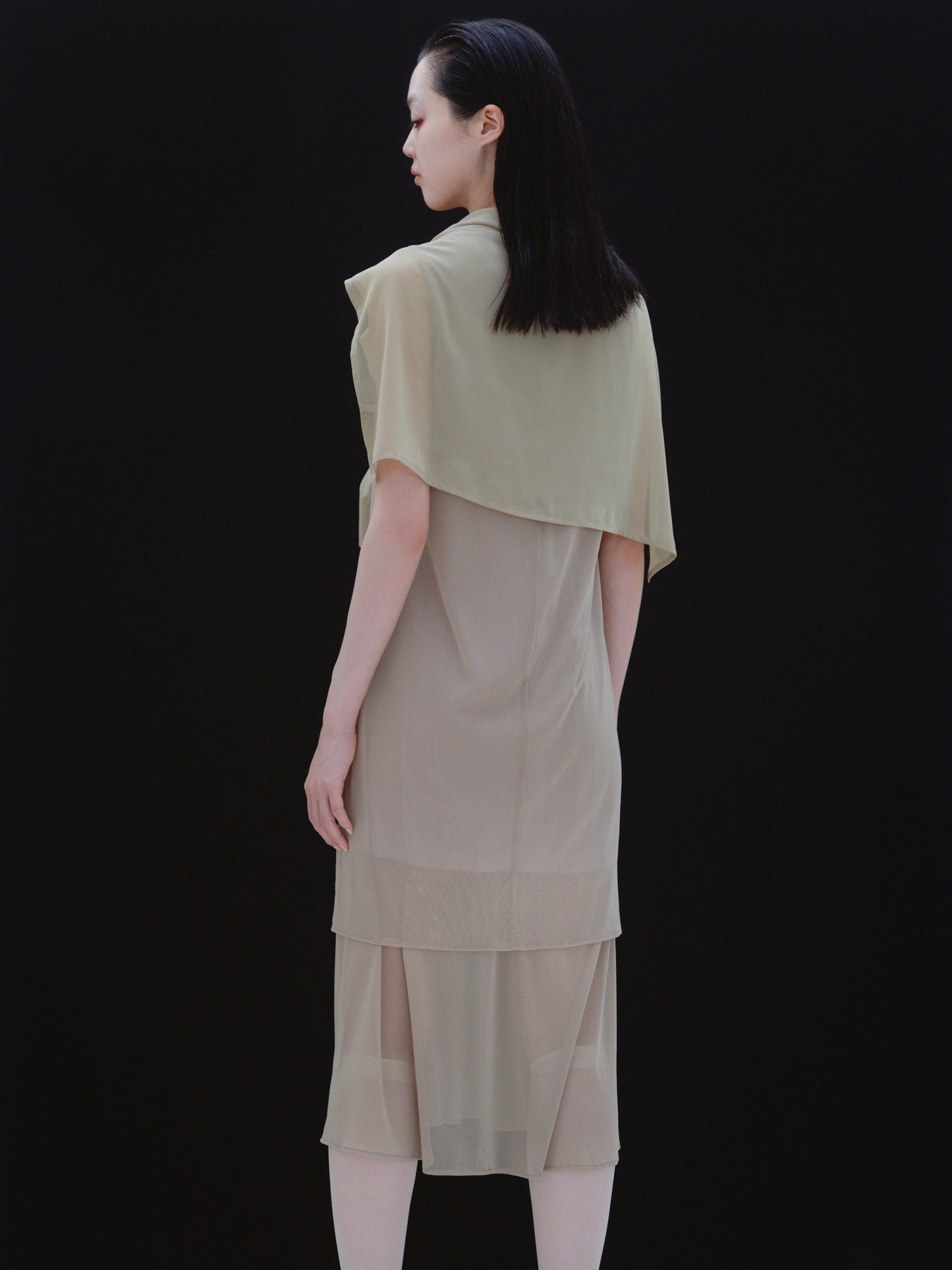【Last one 】Arm cape tops〔layered〕「風を孕むレイヤード」