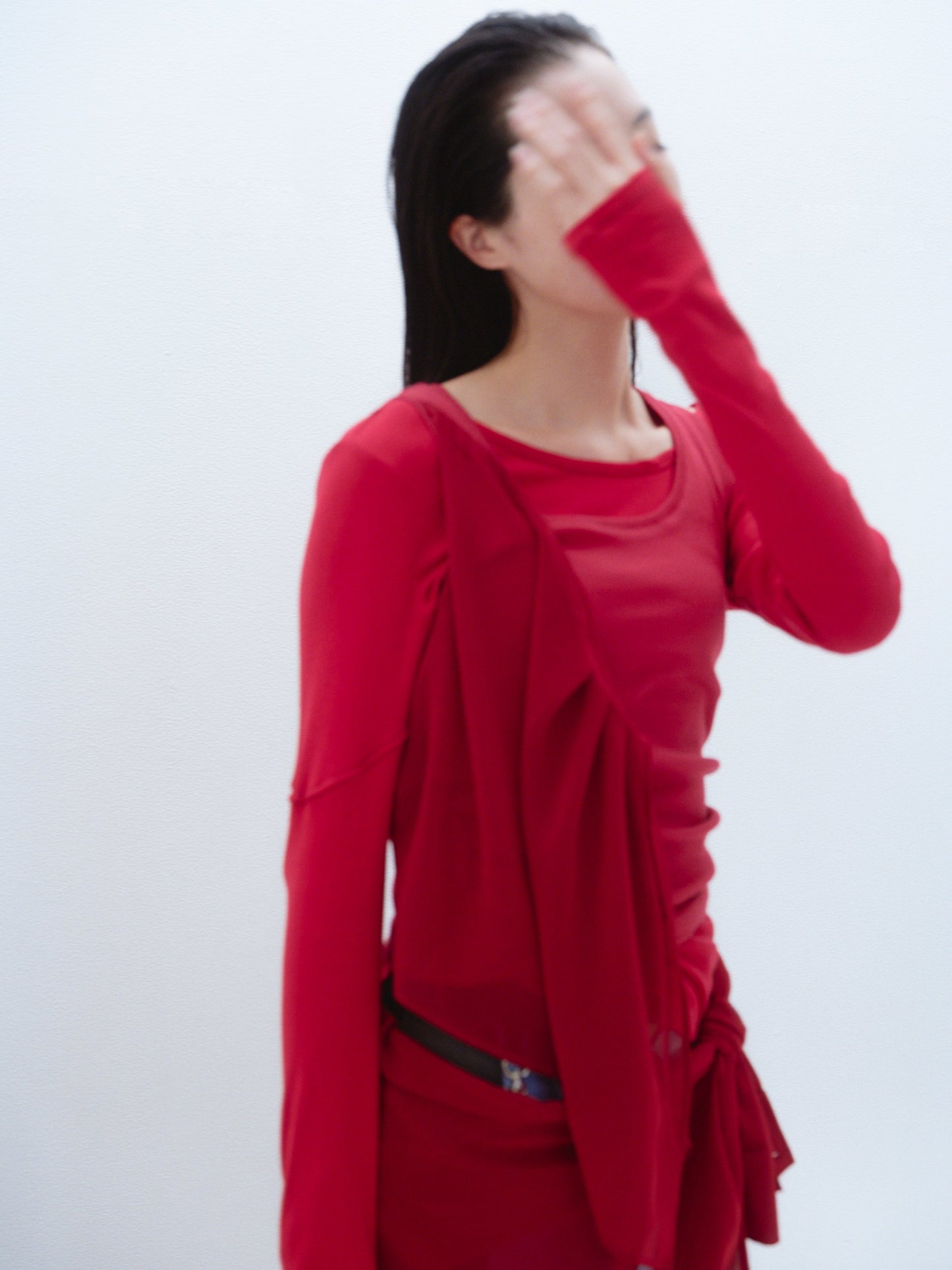 〔plain〕Arm cape tops