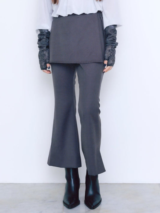 【Last one】〔plain〕Plain lap pants「スタイルアップパンツ」