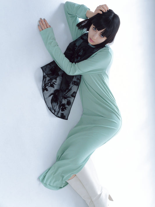 〔rich〕Air frame dress