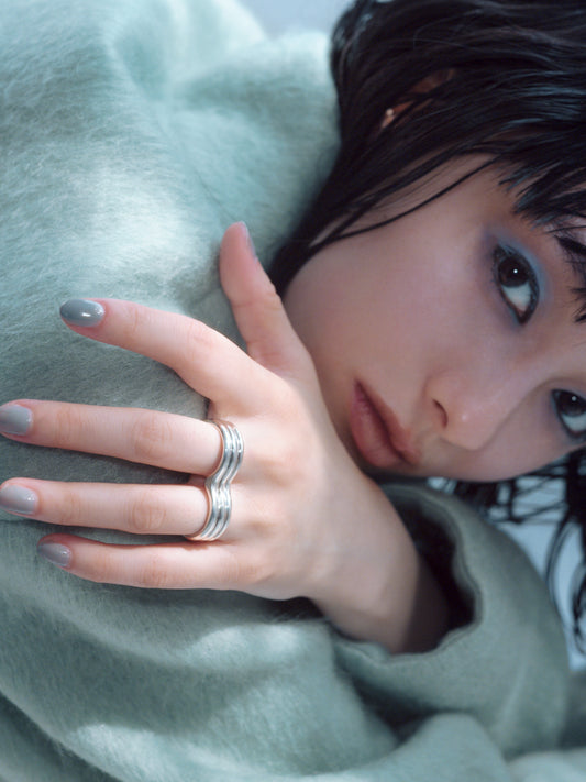 〔plain〕Plain cocoon coat