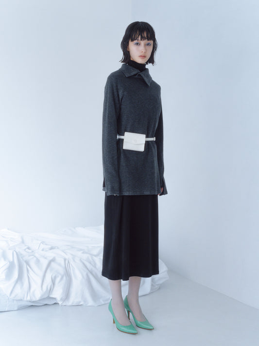 〔rich〕Two-way leather pouch belt