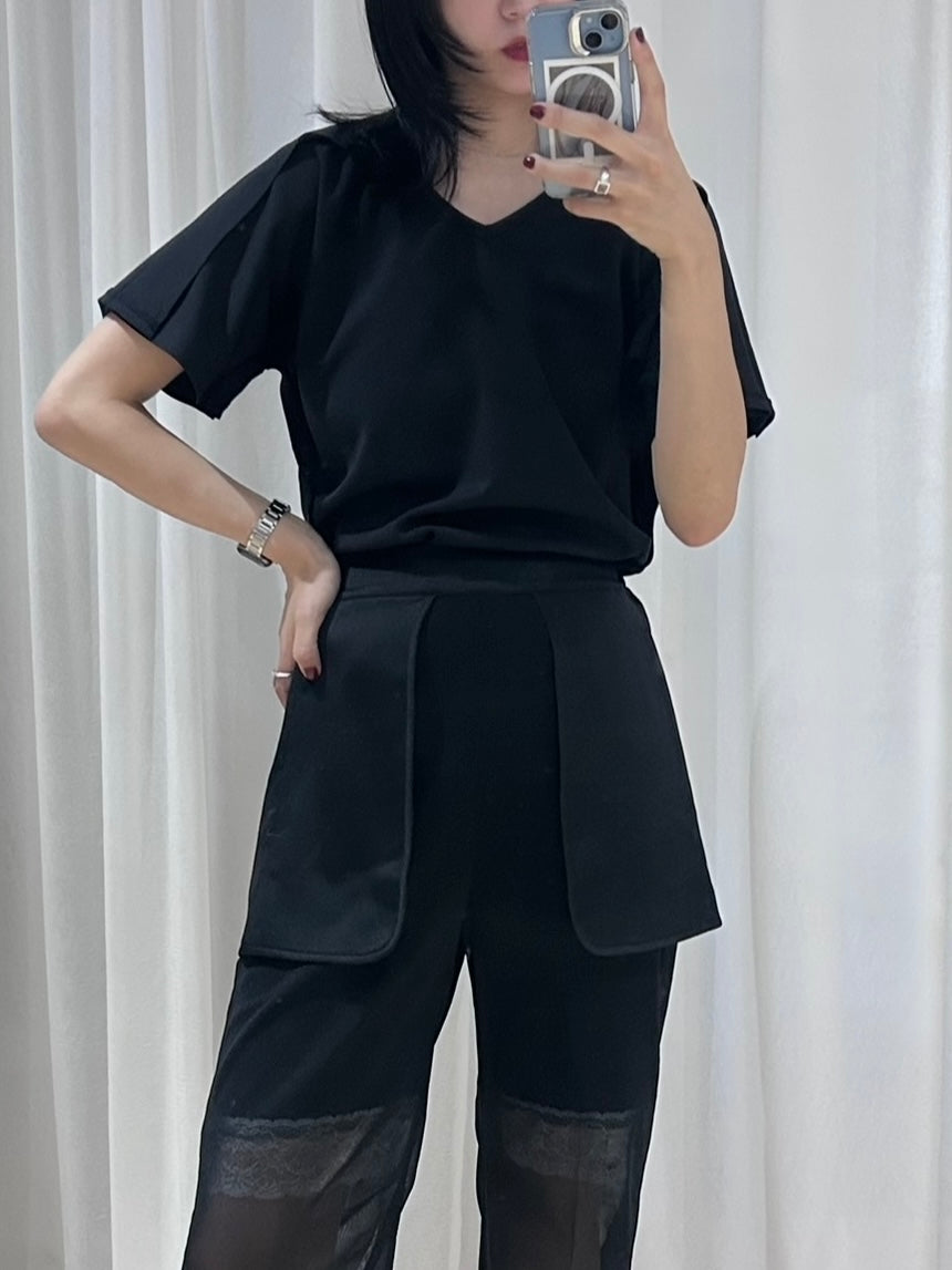 ◼︎Outline tee〔plain〕
