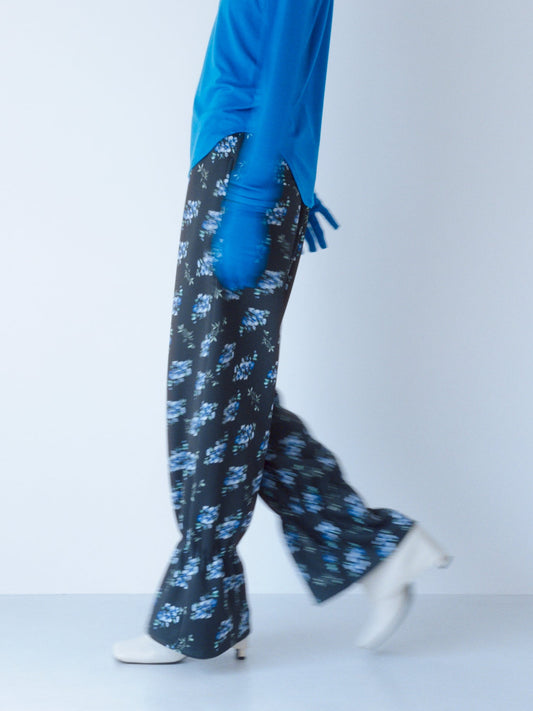 〔louise〕 Louise flare hem pants・Flower