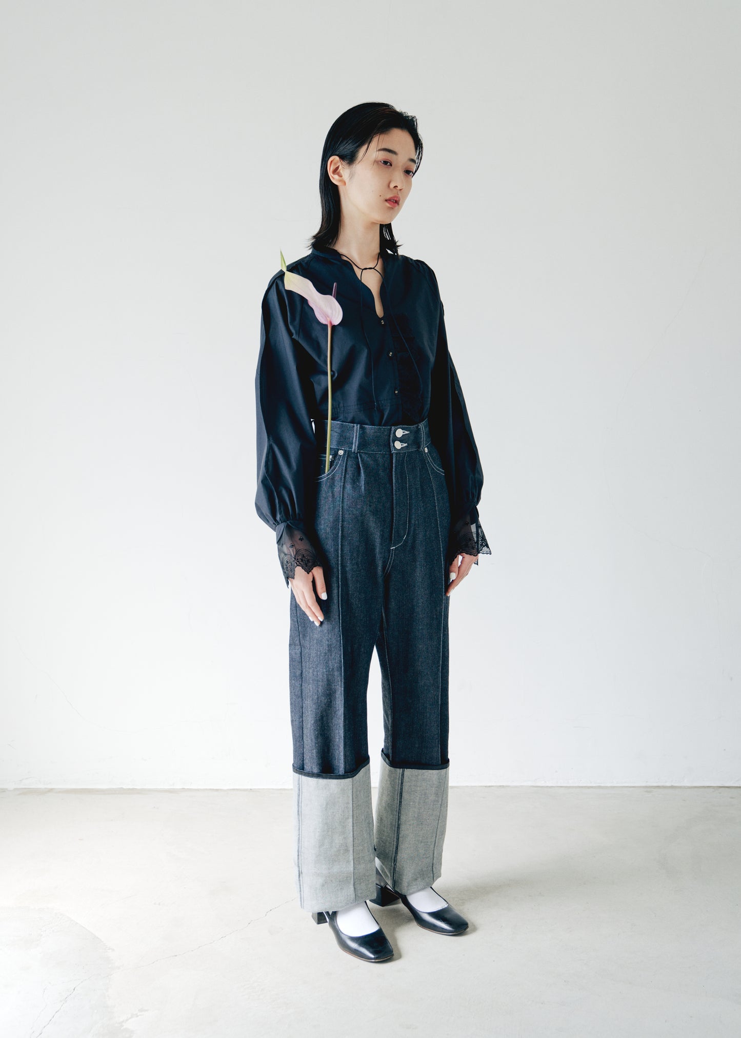 ◾️R denim pants 〔plain〕