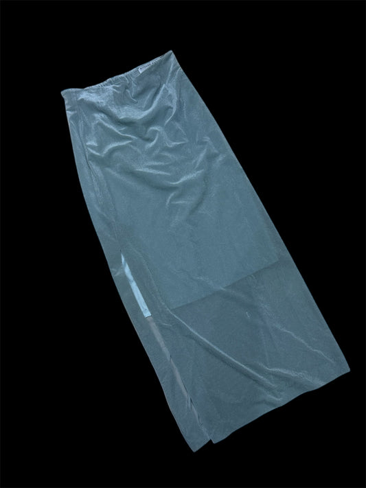 〔plain〕Sheer velour slit skirt「足元に静かな余白」