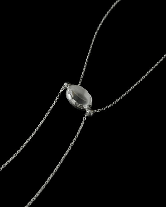 【受注生産〜6/30迄受付】〔small article〕Chain onyx・crystal necklace