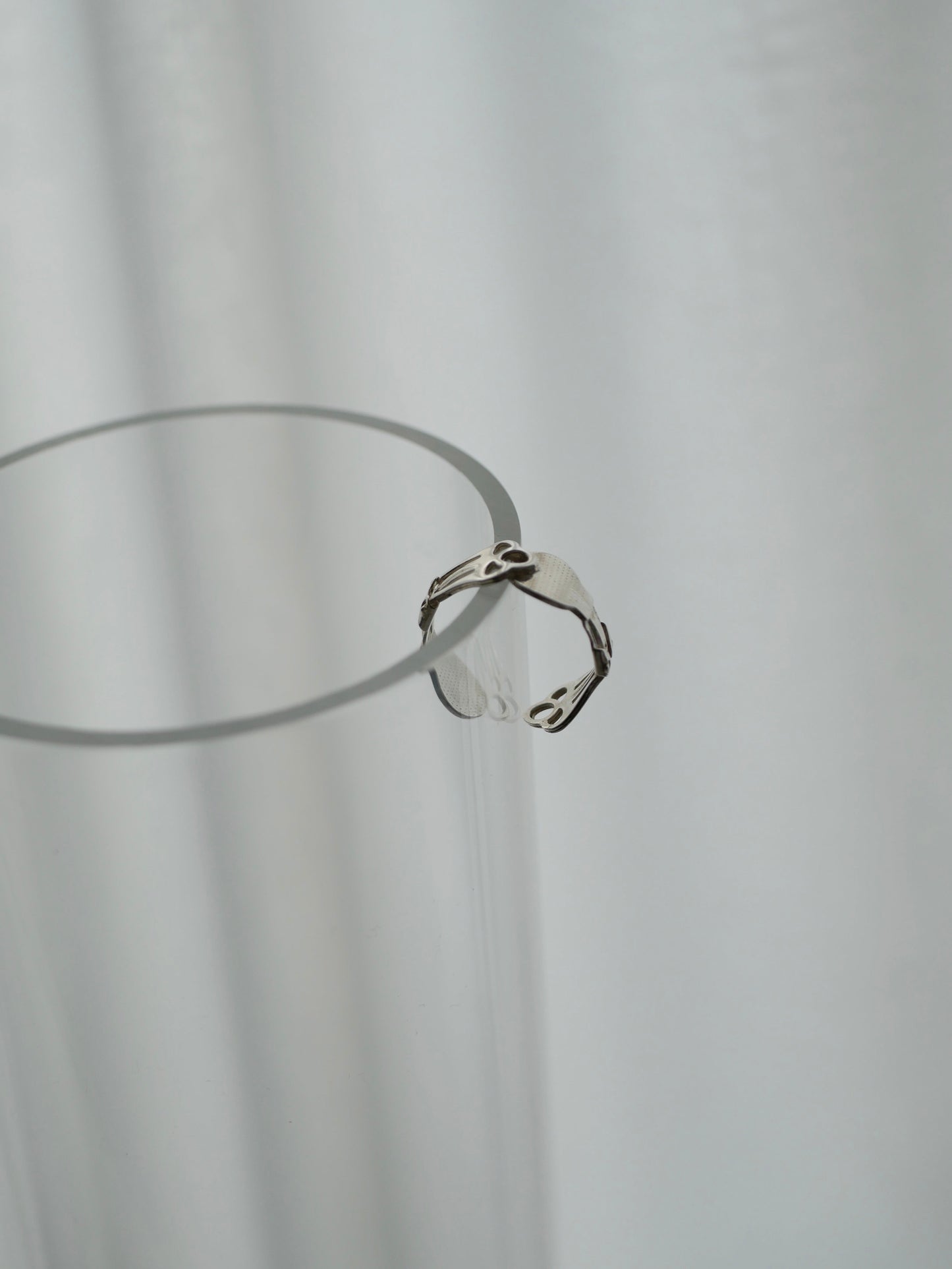 〔small article〕 Silver ear flat ring