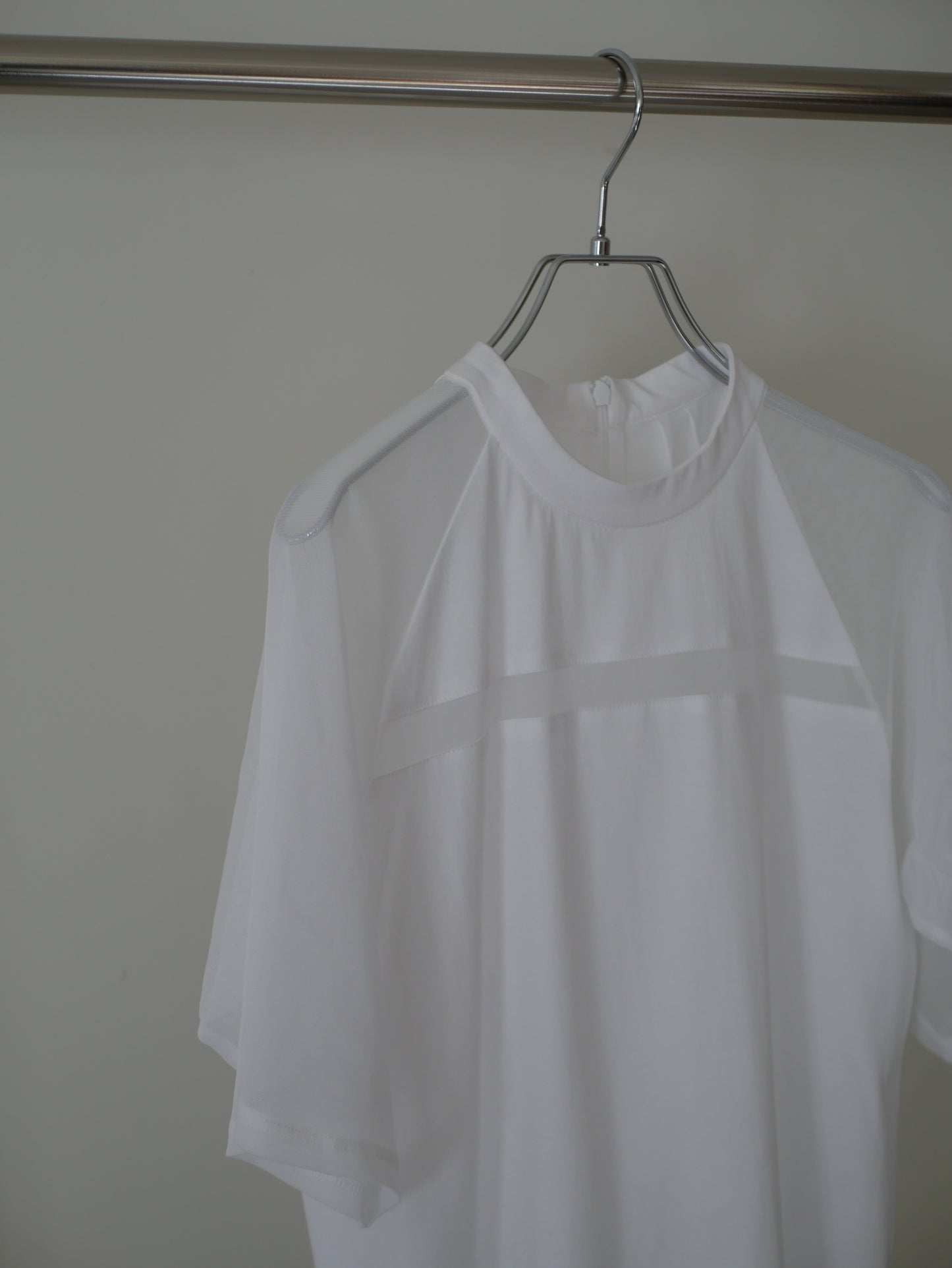 【Last one】〔plain〕See-through T blouse