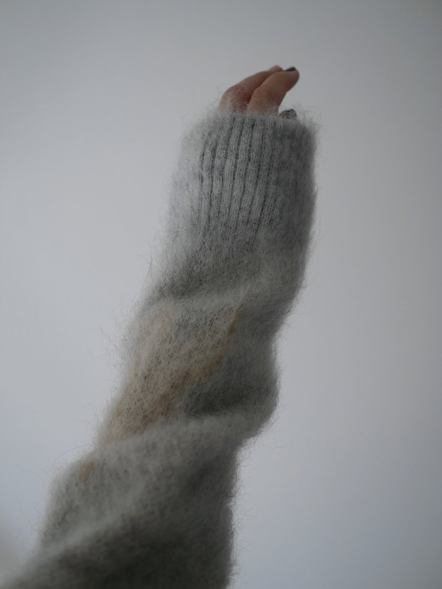 〔rich〕Mohair knit pullover〔Horse〕