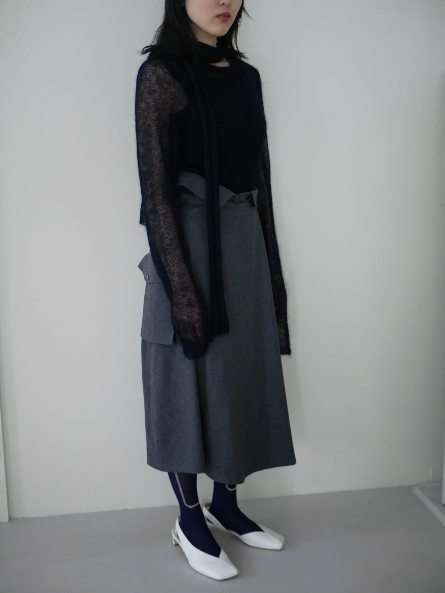 〔rich〕 Handkerchief rap skirt&cape