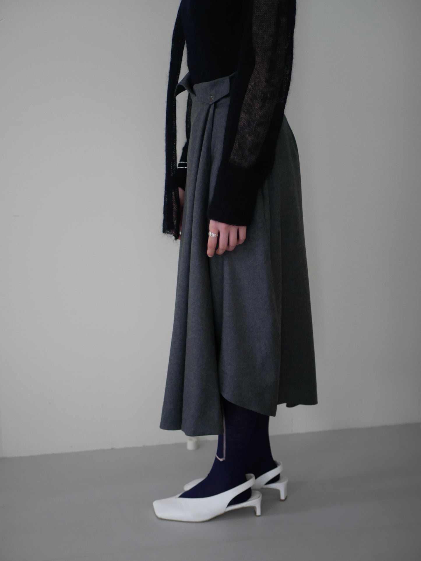 〔rich〕 Handkerchief rap skirt&cape
