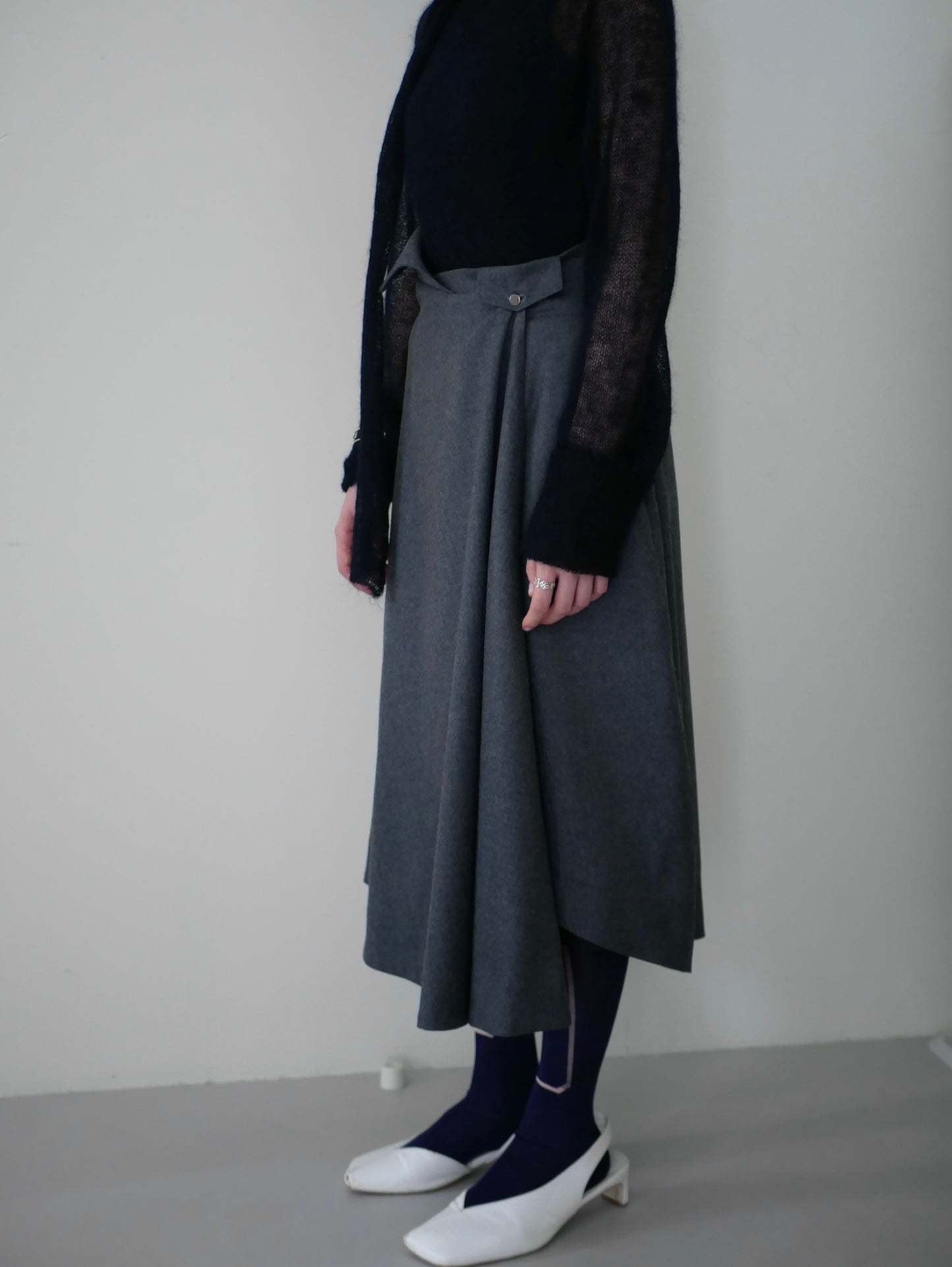 〔rich〕 Handkerchief rap skirt&cape
