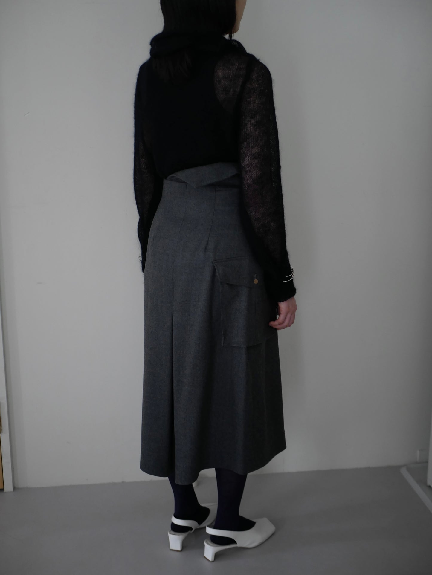 〔rich〕 Handkerchief rap skirt&cape