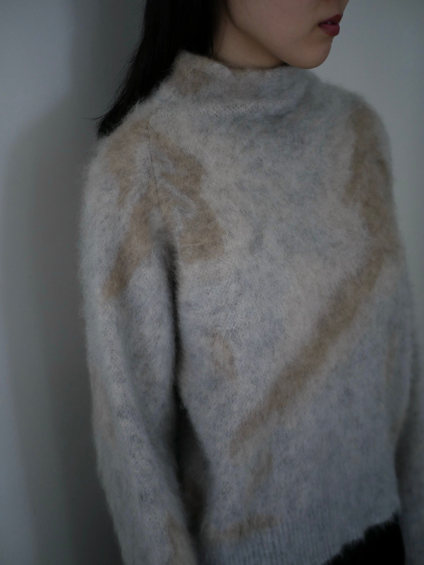 〔rich〕Mohair knit pullover〔Horse〕