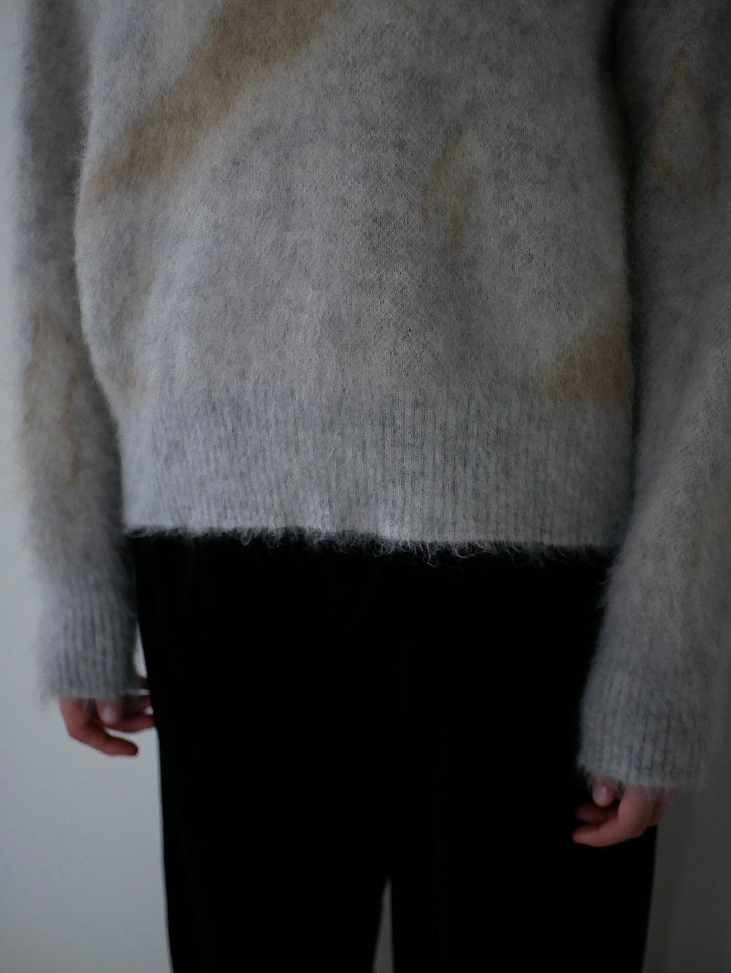 〔rich〕Mohair knit pullover〔Horse〕