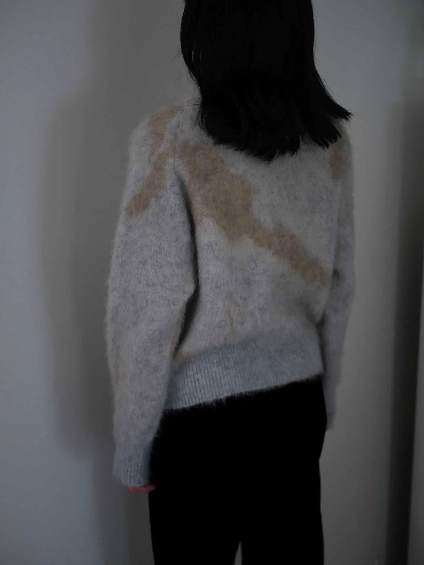 〔rich〕Mohair knit pullover〔Horse〕