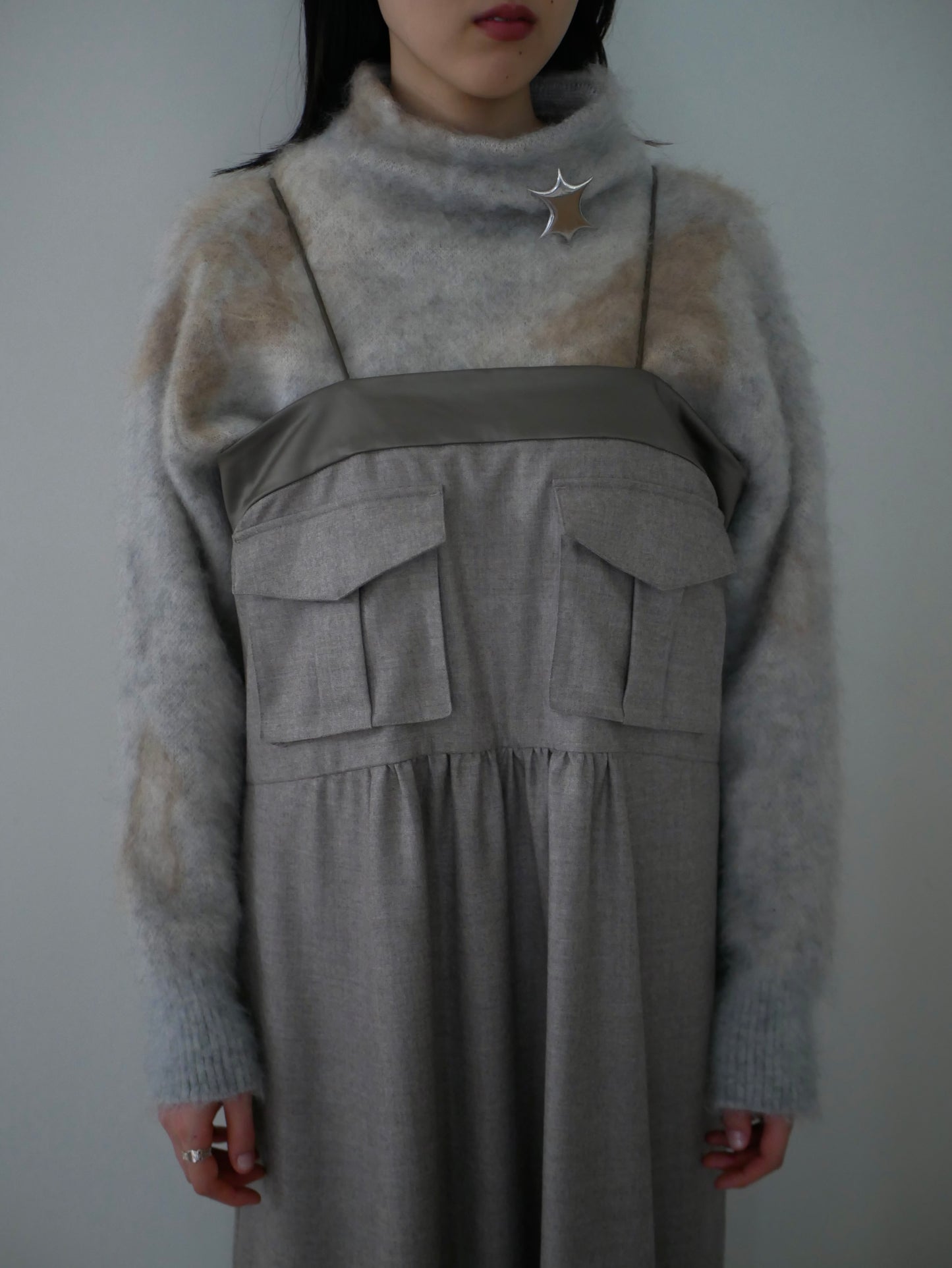 〔rich〕Mohair knit pullover〔Horse〕