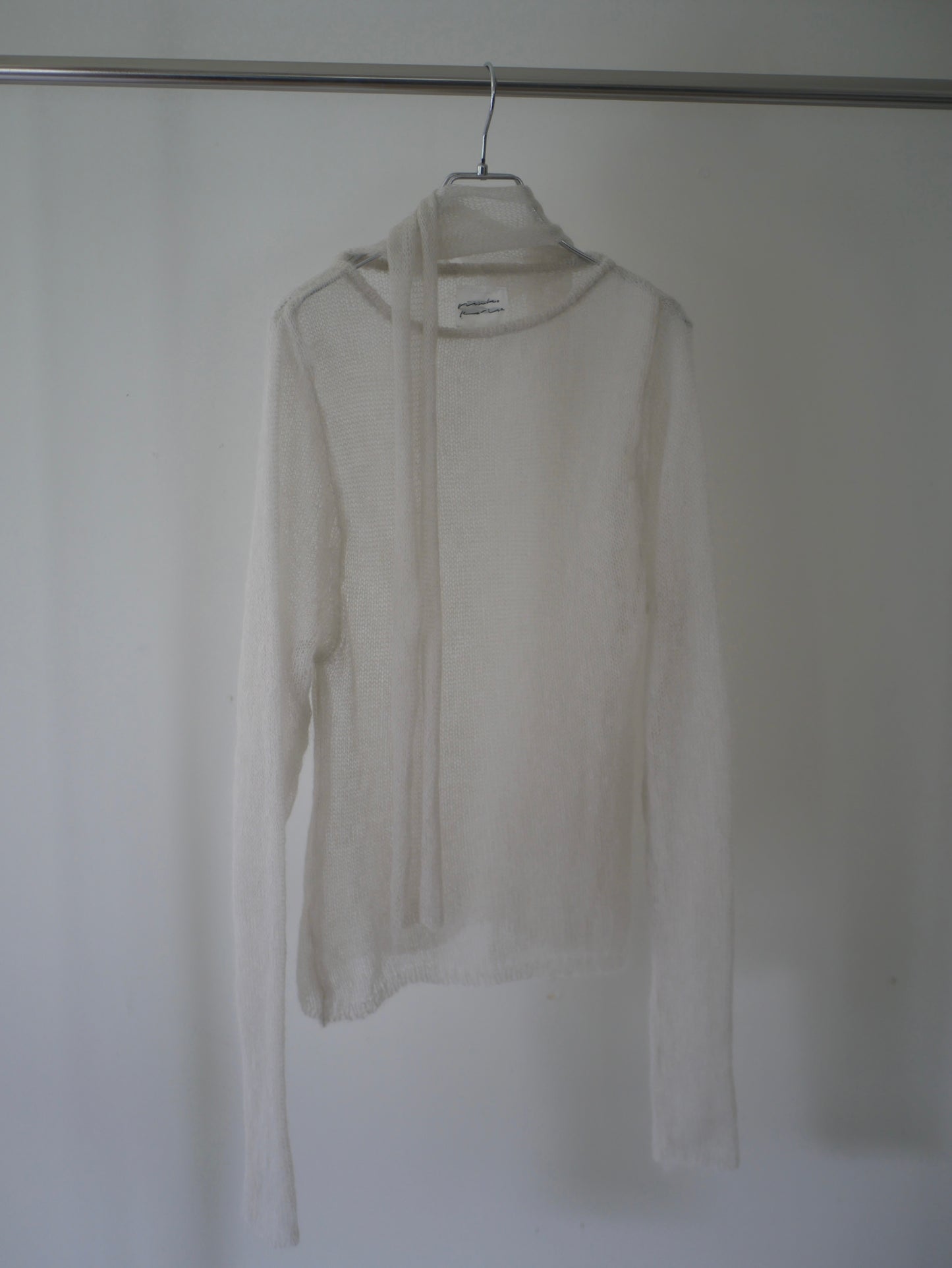 〔plain〕 Muffler high gauge kid mohair knit