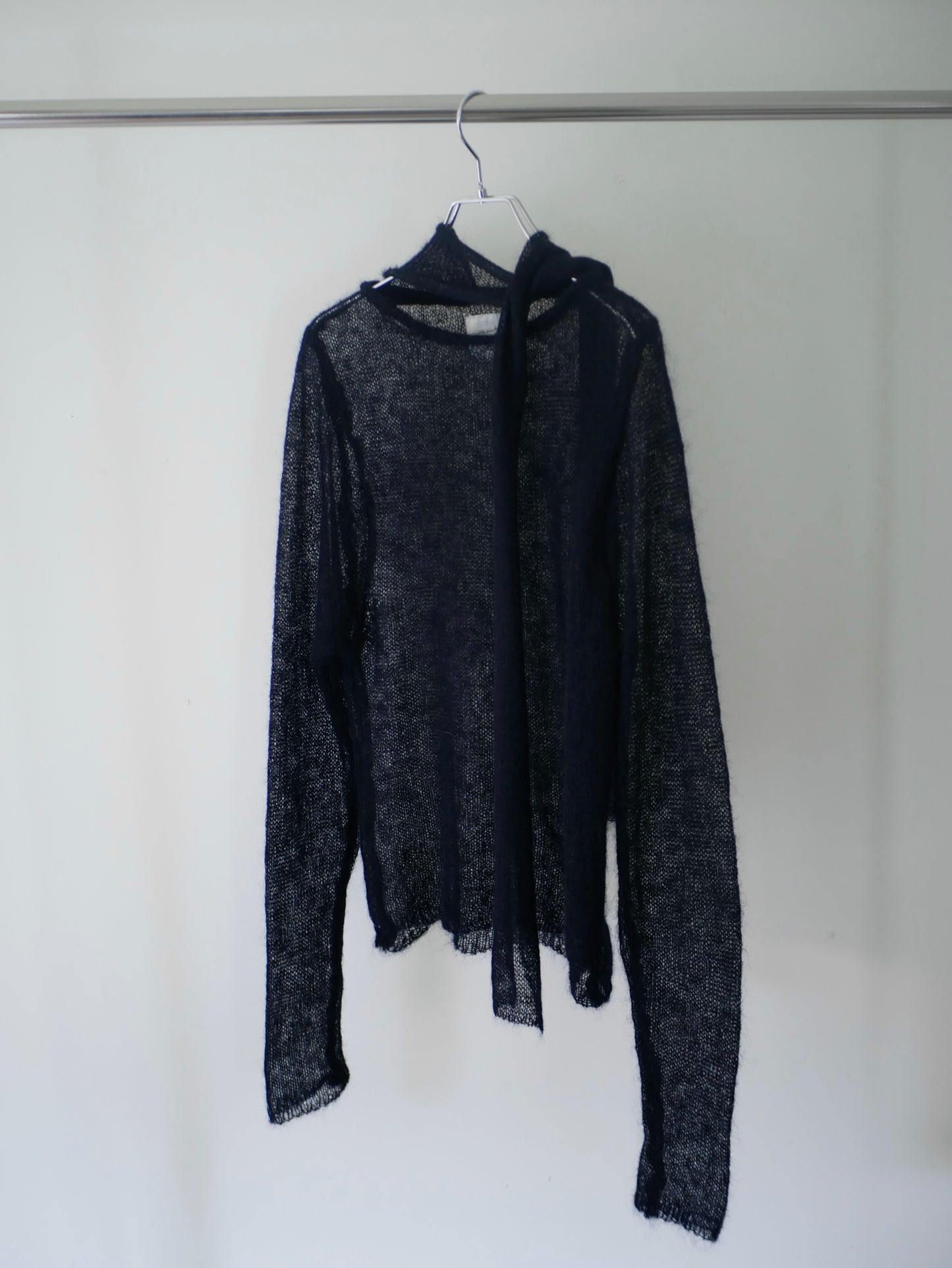 〔plain〕 Muffler high gauge kid mohair knit