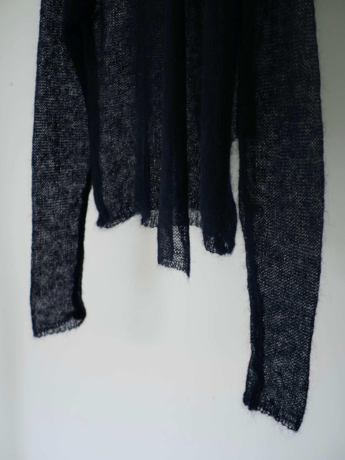 〔plain〕 Muffler high gauge kid mohair knit