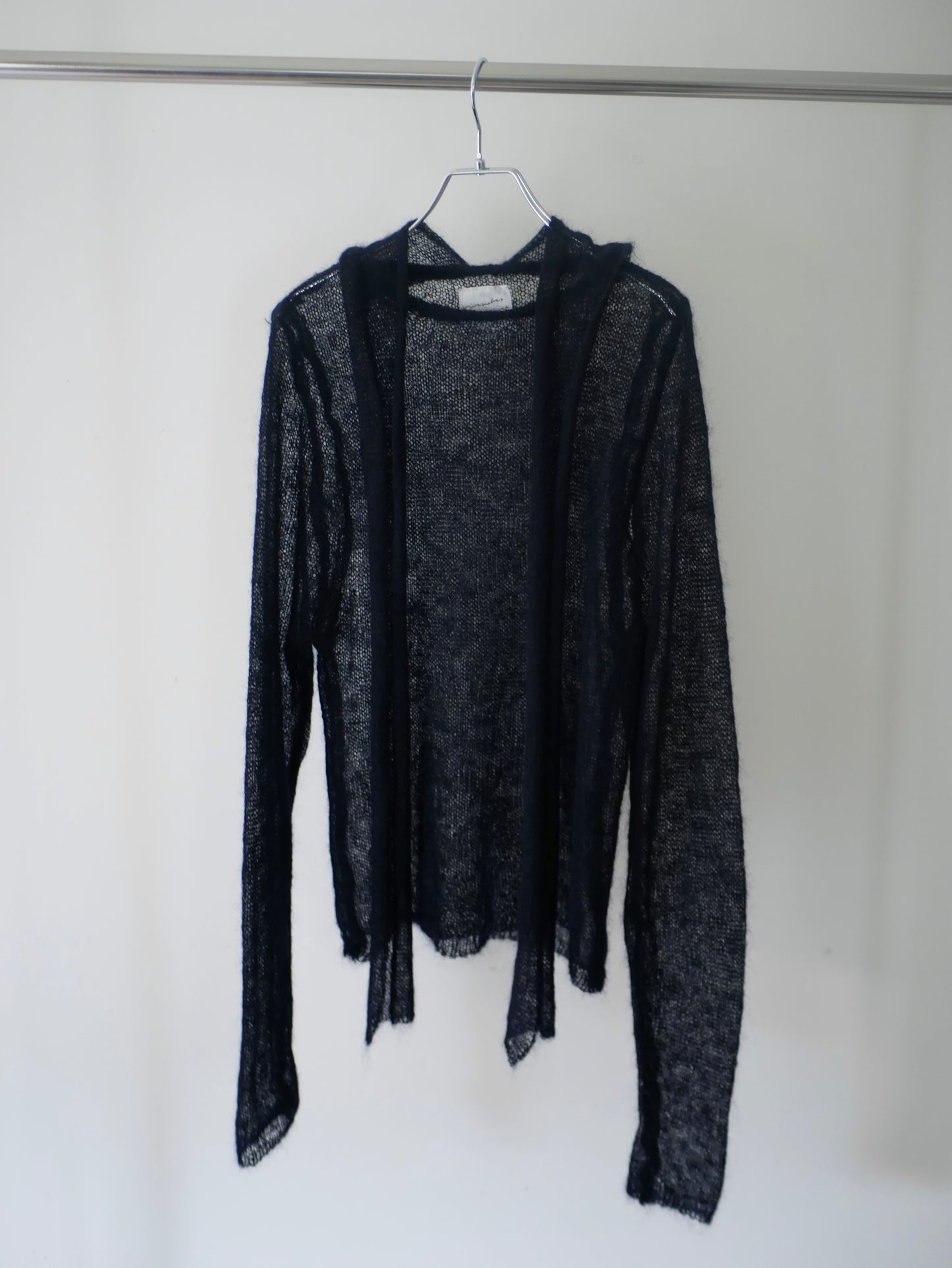 【Last one】〔plain〕 Muffler high gauge kid mohair knit「レイヤーの主役」