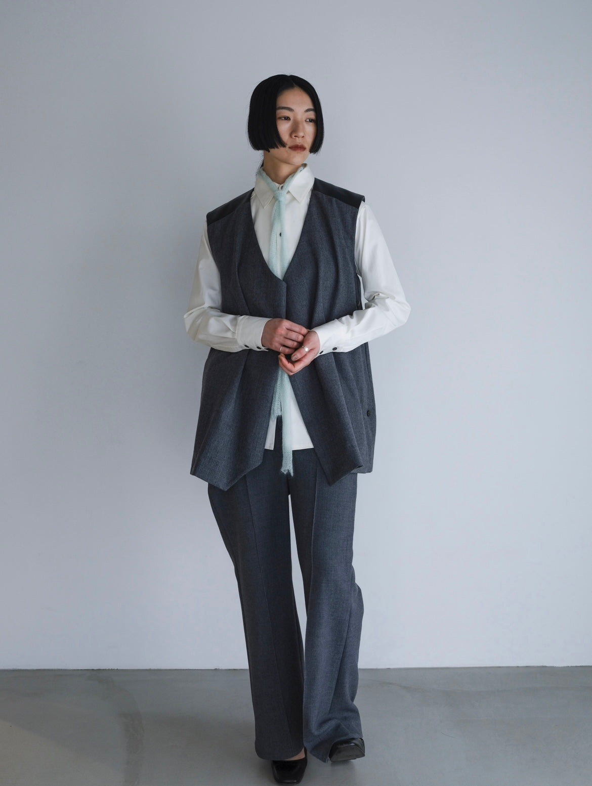 ◼︎Drooping box shirts〔plain〕