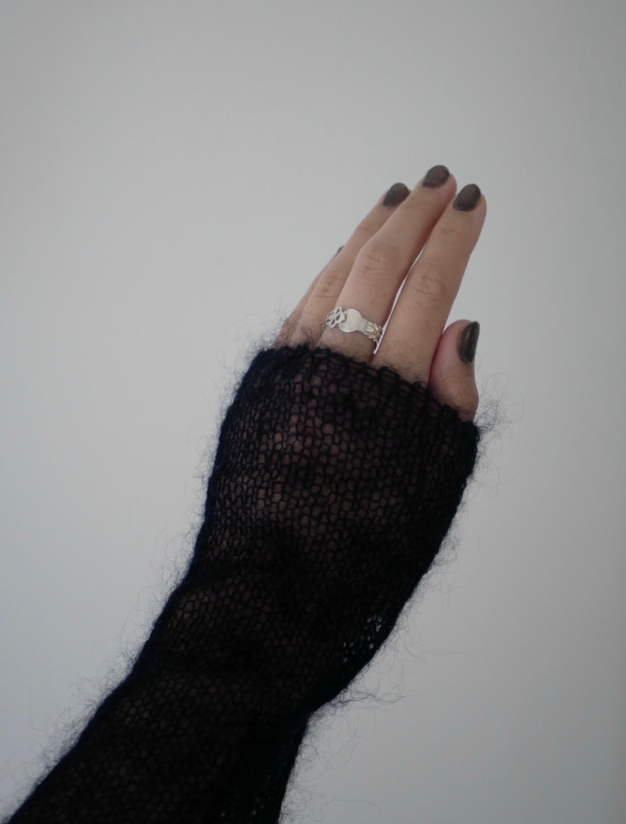〔small article〕 Silver ear flat ring