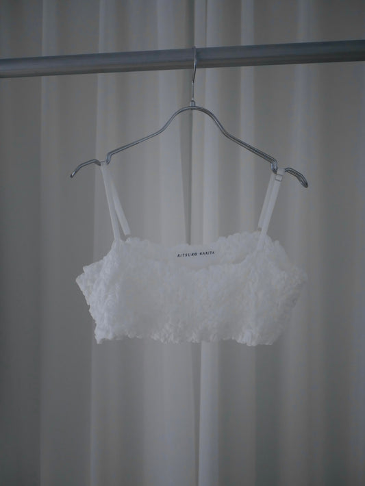 ◼︎〔plain〕 Air shirring bustier