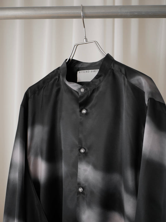 【Last one】〔rich〕Coolness shirt one-piece「光をまとい、影と遊ぶ」