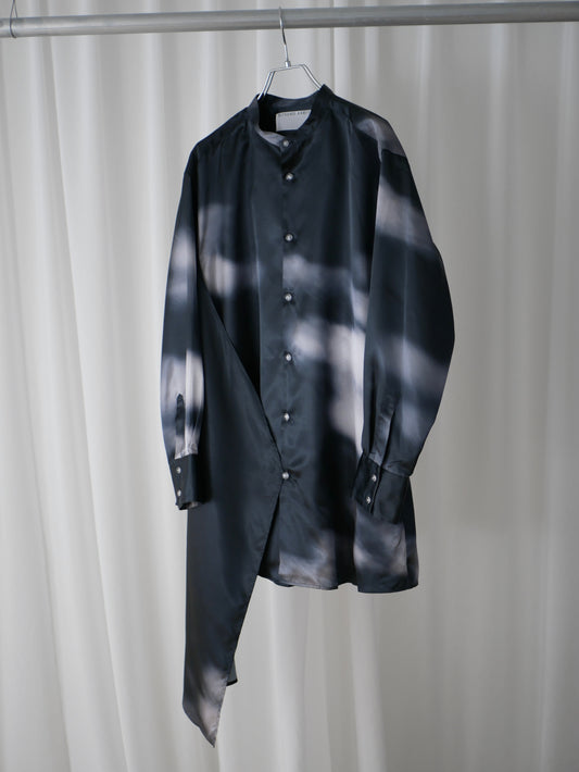 【Last one】〔rich〕Coolness shirt one-piece「光をまとい、影と遊ぶ」