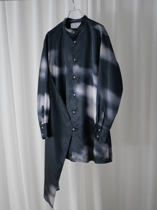 【Last one】〔rich〕Coolness shirt one-piece「光をまとい、影と遊ぶ」