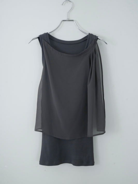 ◾️Front dress tank top〔plain〕