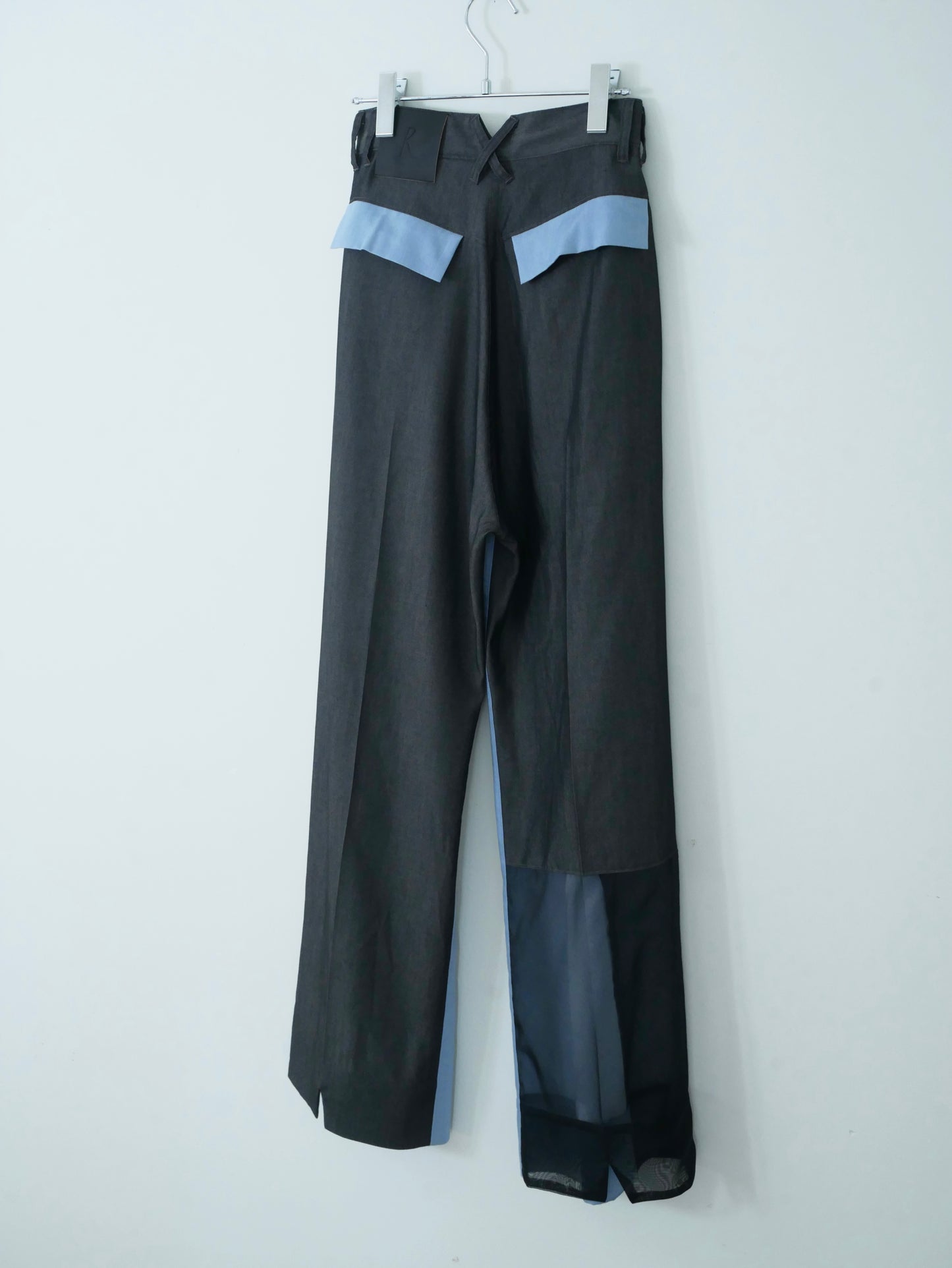 〔rich〕Collage denim slacks