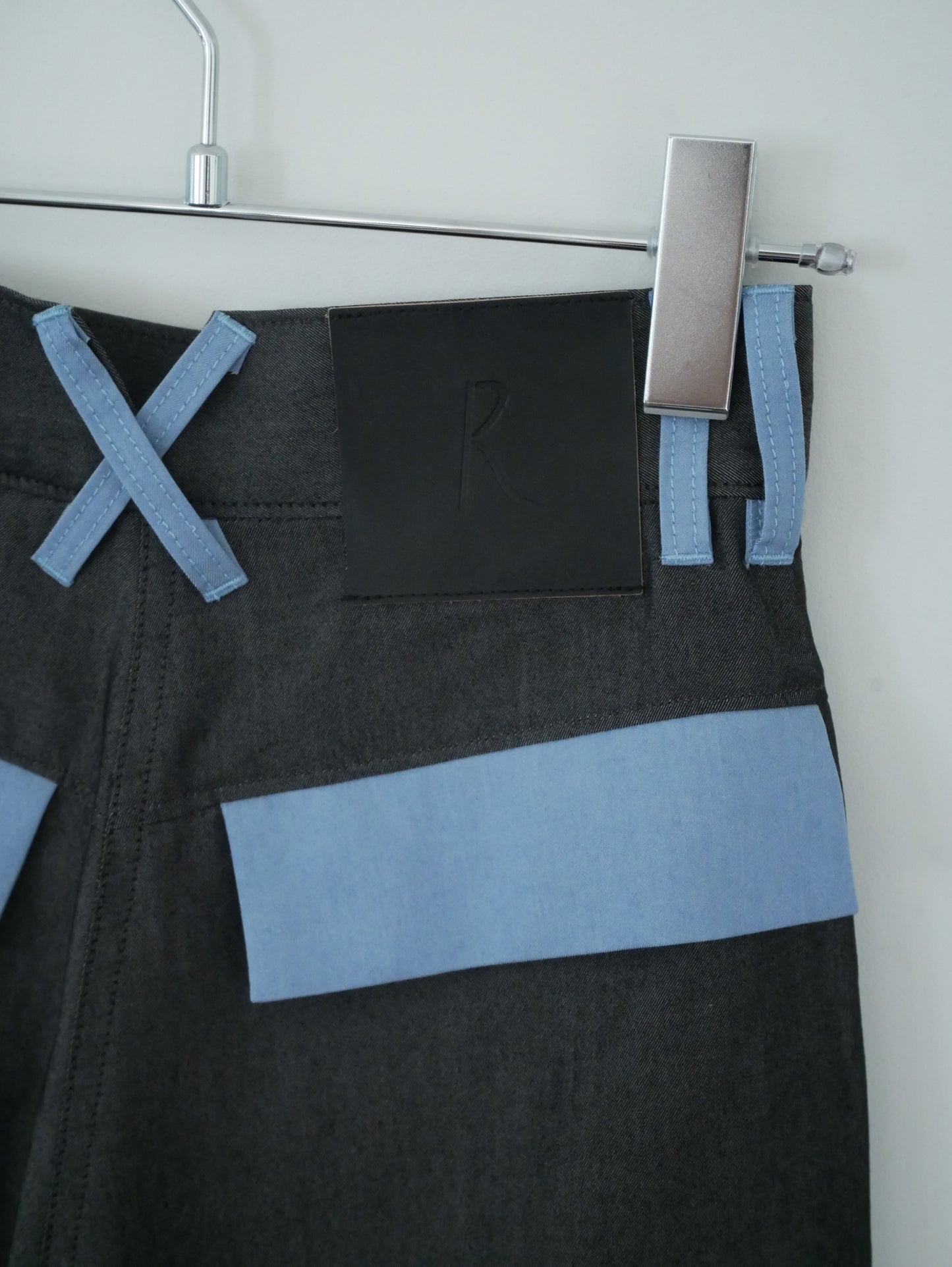 〔rich〕Collage denim slacks