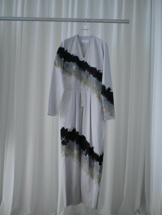 ◼︎Sumi-e V neck jump suits〔rich〕
