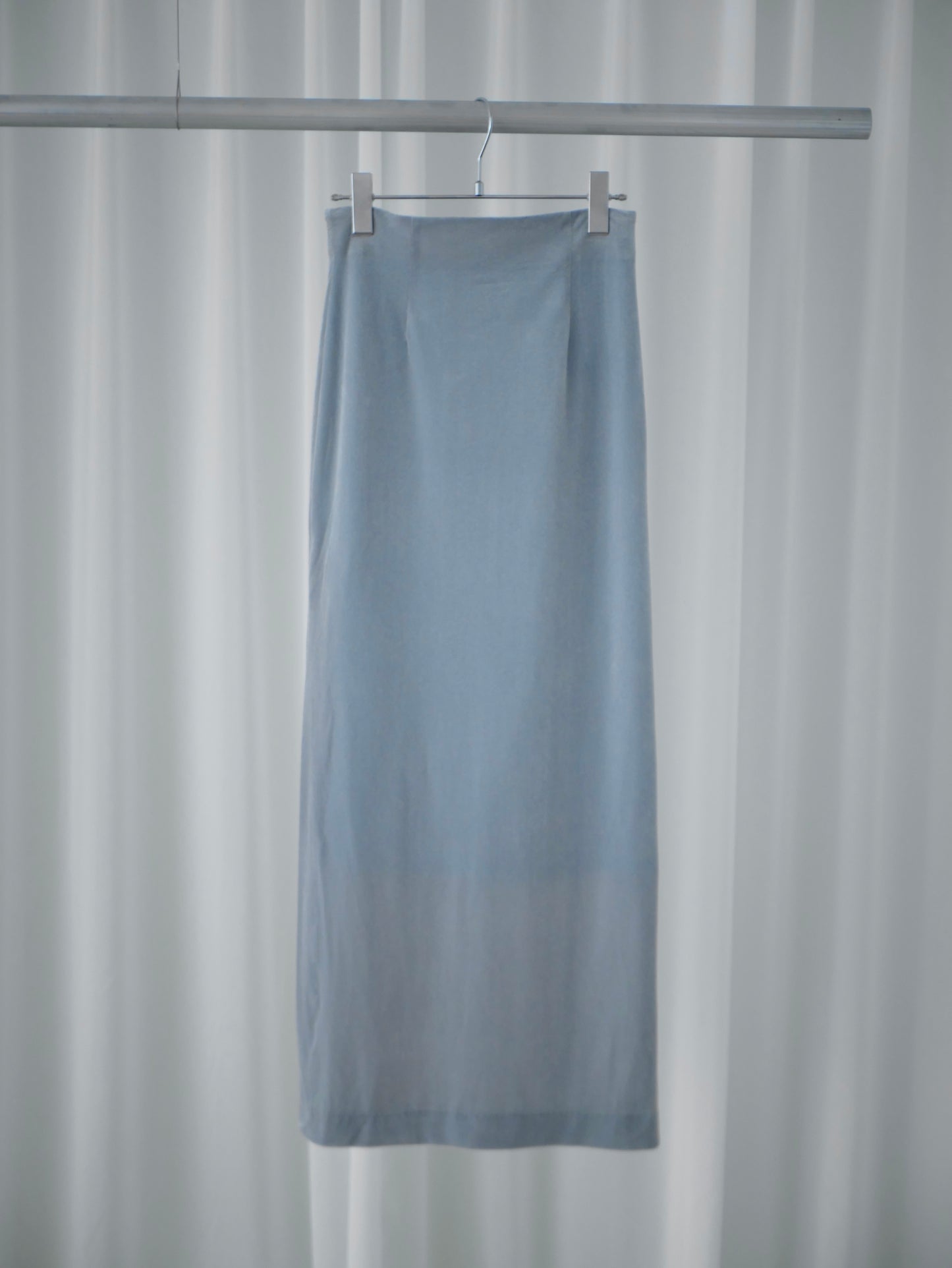 〔plain〕Sheer velour slit skirt