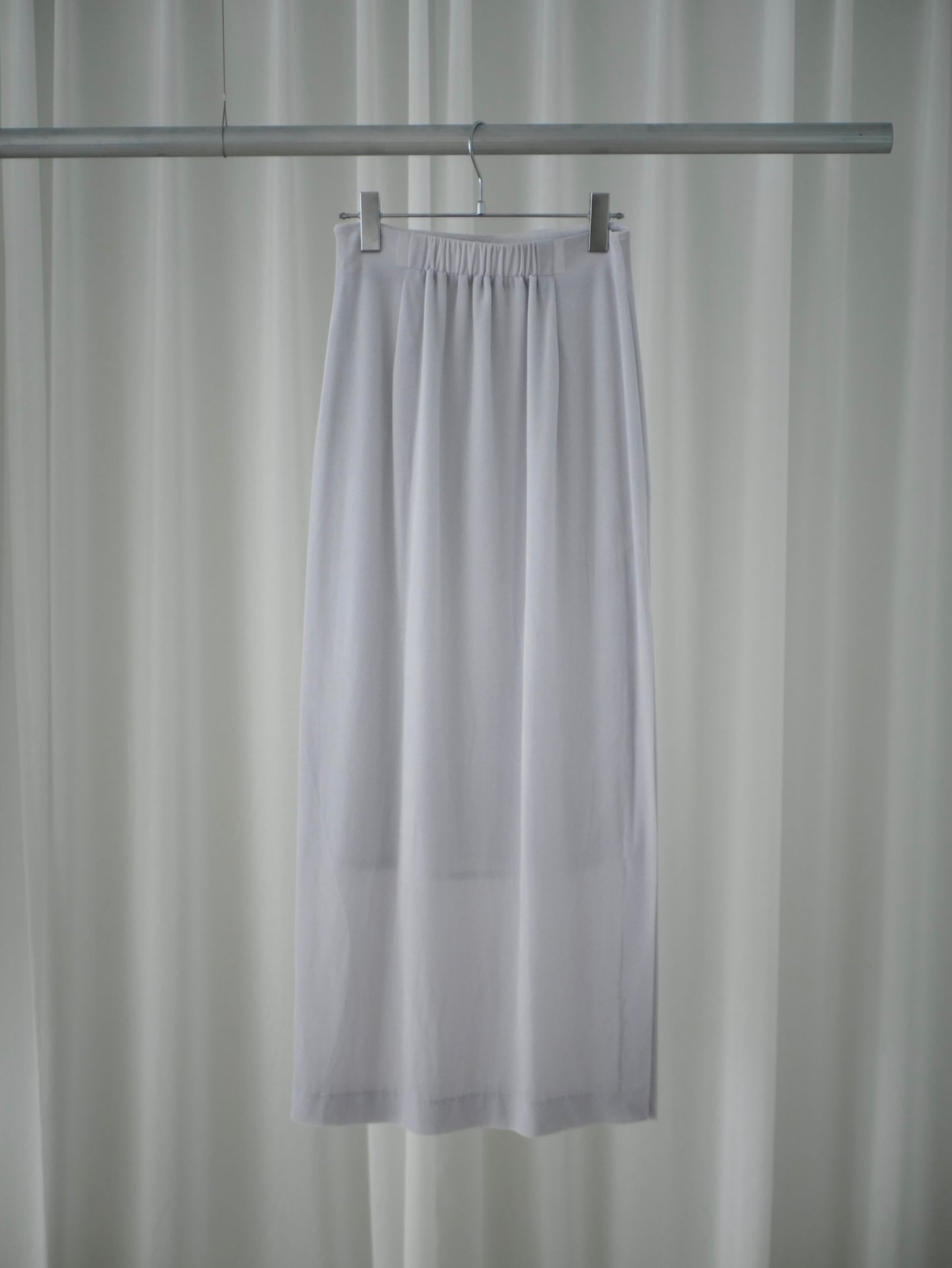 〔plain〕Sheer velour slit skirt