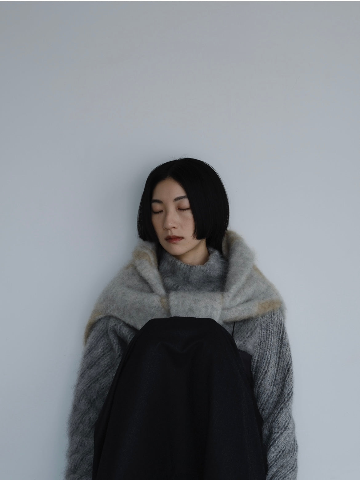〔rich〕Mohair knit pullover〔Hair〕「静けさの中で揺れる白の記憶」