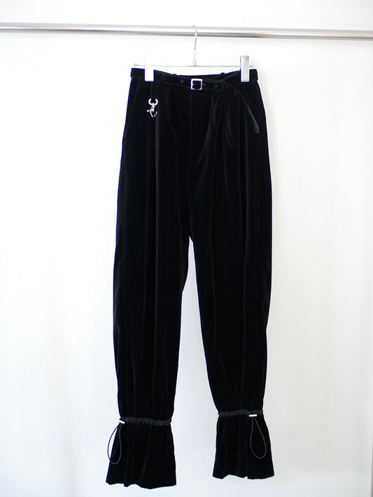 [Last one] [rich] Silver hook &amp; shirring pants "A quiet statement at your feet"