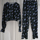 6A.【全額支払い】Louise flare hem pants〔louise〕【受注販売】Flower