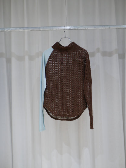 ◼︎Mesh two tone tops〔rich〕