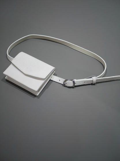 〔rich〕Two-way leather pouch belt