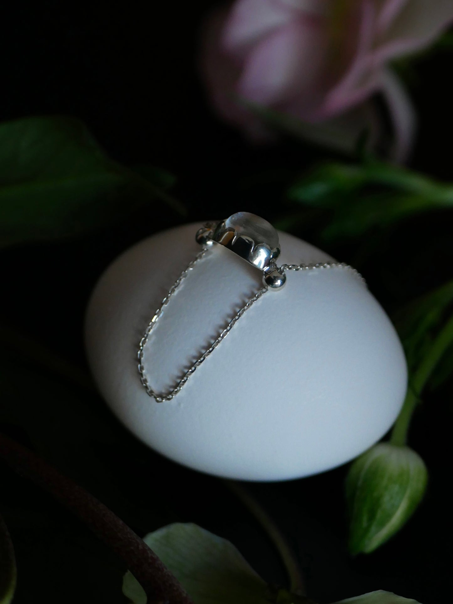 〔small article〕Chain onyx・crystal ring
